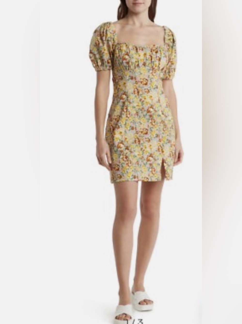 ASTR The Label Monet Floral Cottagecore Mini Dress